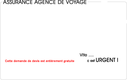 assurance agence de voyage