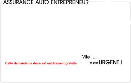 assurance auto entrepreneur