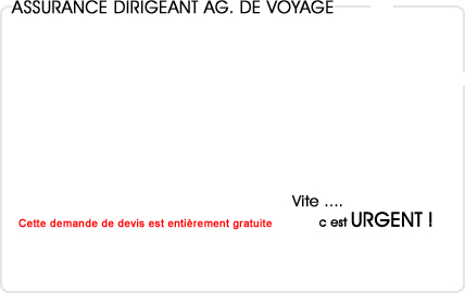 assurance dirigeant agence de voyage