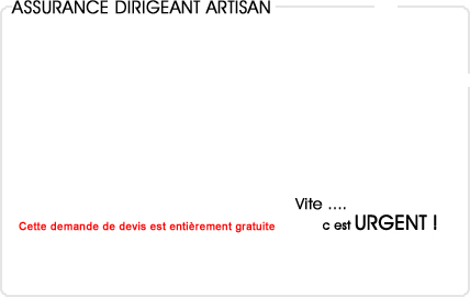 assurance dirigeant artisan