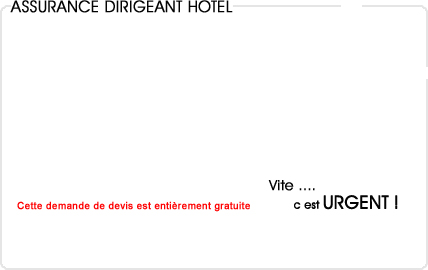 assurance dirigeant hotel