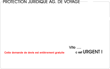 assurance protection juridique agence de voyage