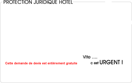 assurance protection juridique hotel