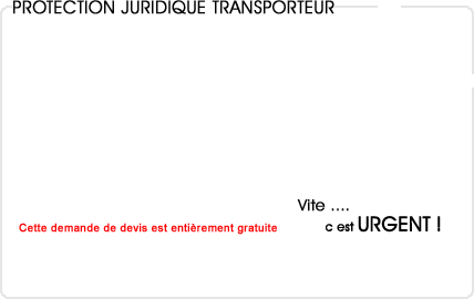 assurance protection juridique transporteur