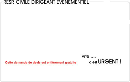 assurance responsabilit civile dirigeant socit d'vnementiel